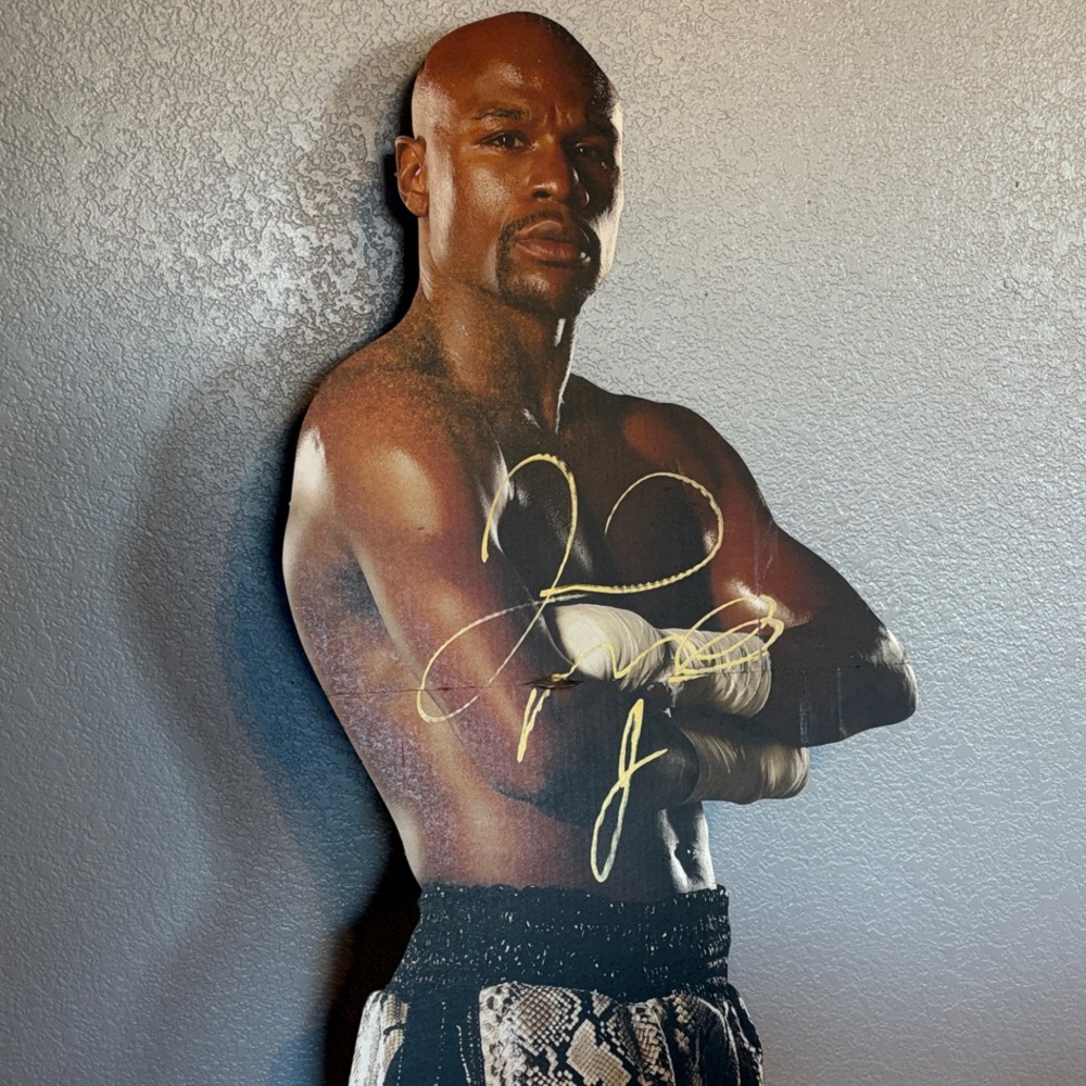 Floyd Mayweather Jr. Autographed Life-Size Standee – Signed Person Video Proof